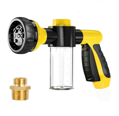 High-Pressure Foam Spray Gun with 8-Pattern Nozzle