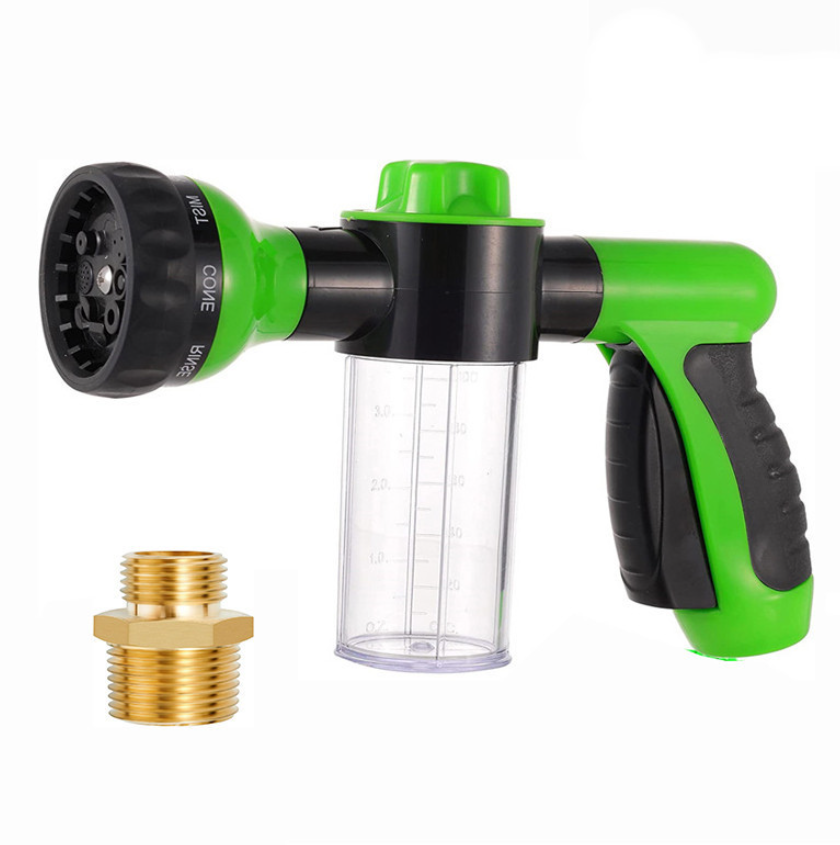 High-Pressure Foam Spray Gun with 8-Pattern Nozzle