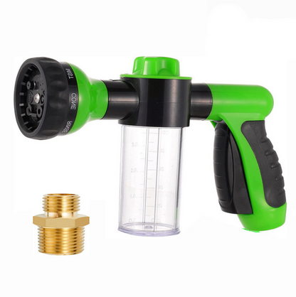 High-Pressure Foam Spray Gun with 8-Pattern Nozzle